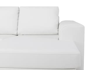 Link 5-seters Venstrevendt U-formet XX-Large Sofa med Divan og Sjeselong i Stoff - Hvit - Møbler - Sofaer - U-sofa