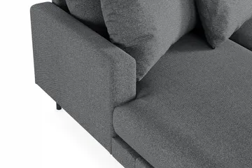 Menard 4-seters Høyrevendt Stor U-formet Dyp Sofa med Divan og Sjeselong i Stoff - Mørk grå - Møbler - Sofaer - U-sofa