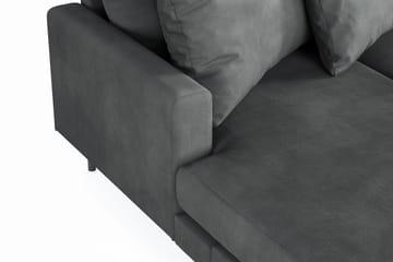 Menard 4-seters Høyrevendt U-formet Sofa med Divan og Sjeselong i Manchester - Grå - Møbler - Sofaer - U-sofa