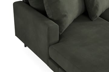 Menard 4-seters Høyrevendt U-formet Sofa med Divan og Sjeselong i Manchester - Mørk grønn - Møbler - Sofaer - U-sofa