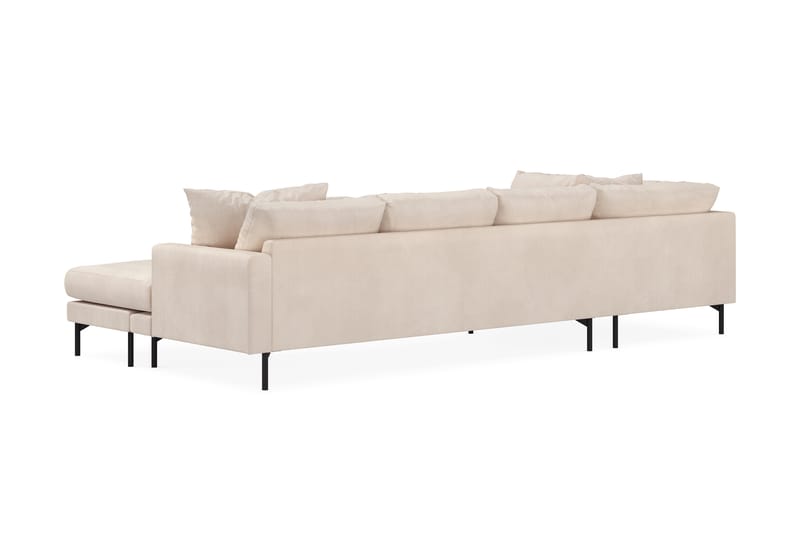Menard 4-seters Venstrevendt U-formet Large Sofa med Divan og Sjeselong i Manchester - Beige - Møbler - Sofaer - U-sofa