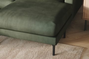 Menard 4-seters Venstrevendt U-formet Sofa med Divan og Sjeselong i Manchester - Grønn - Møbler - Sofaer - U-sofa