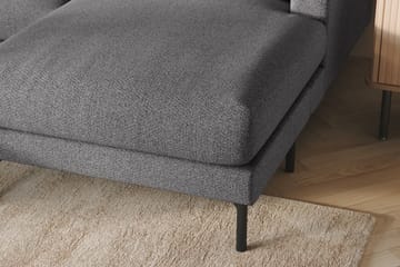 Menard 4-seters Venstrevendt U-formet Sofa med Divan og Sjeselong i Stoff - Mørk grå - Møbler - Sofaer - U-sofa