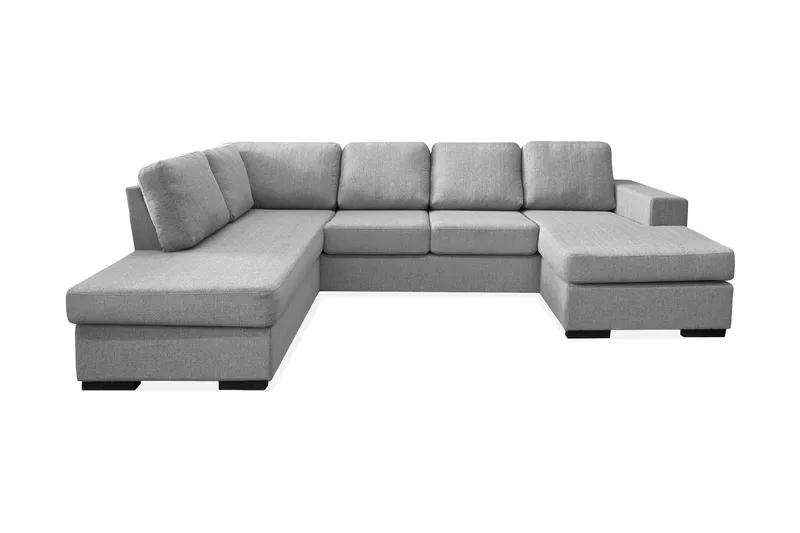 Nebraska U-sofa med Divan Høyre, Lysegrå