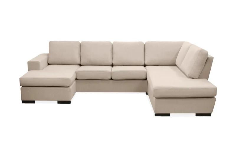 Nebraska U-sofa med Divan Venstre, Beige