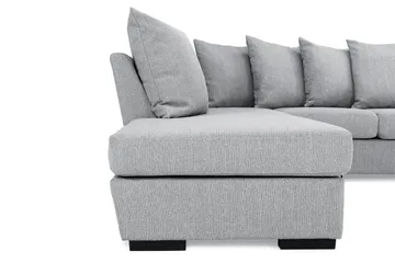 Nebraska U-sofa Venstre Konvoluttputer - Lysegrå - Møbler - Sofaer - U-sofa