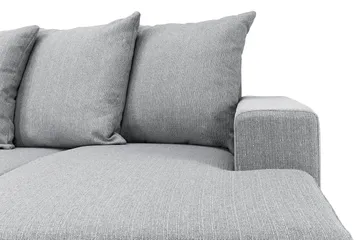 Nebraska U-sofa Venstre Konvoluttputer - Lysegrå - Møbler - Sofaer - U-sofa