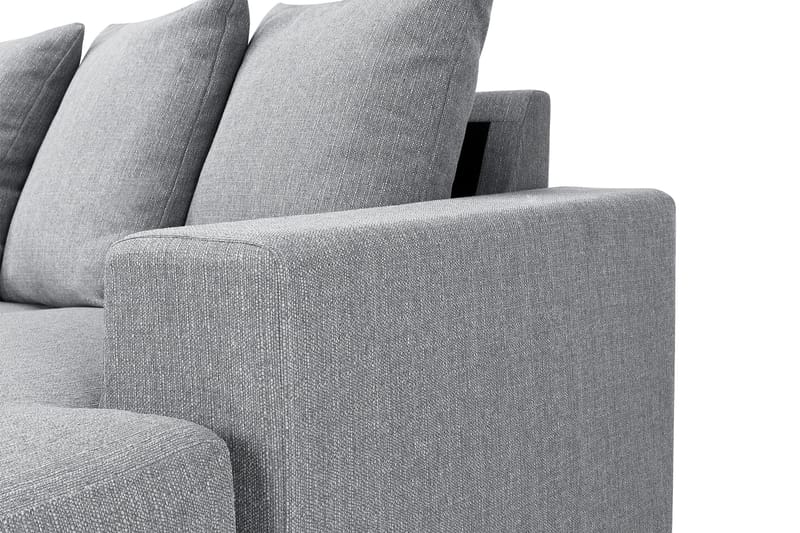 Nebraska U-sofa Venstre Konvoluttputer - Lysegrå - Møbler - Sofaer - U-sofa