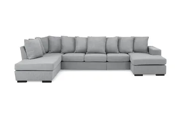 Nebraska U-sofa Venstre Konvoluttputer - Lysegrå - Møbler - Sofaer - U-sofa