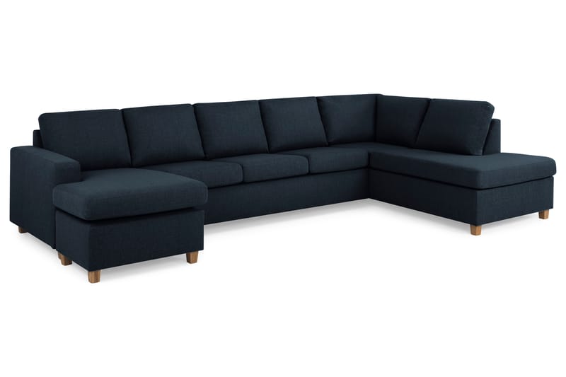 U-sofa Nevada XL Divan Venstre - Mørkblå - U-sofa