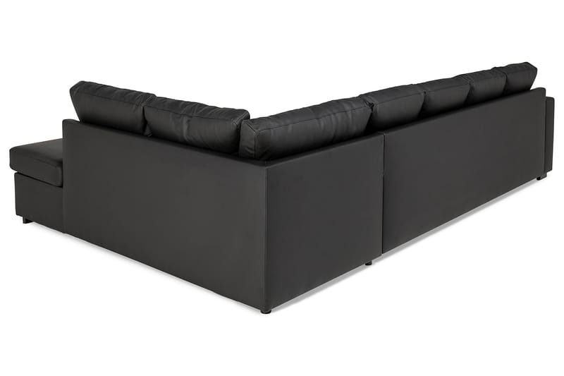 U-sofa Nevada XL Divan Venstre - Svart Kunstlær - U-sofa