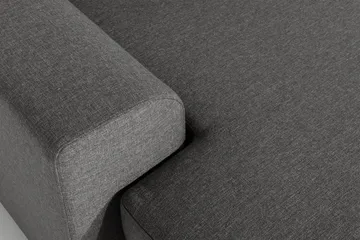 Ocean 4-seters Høyrevendt U-formet Sofa med Divan og Sjeselong i Stoff - Mørk grå - Møbler - Sofaer - U-sofa