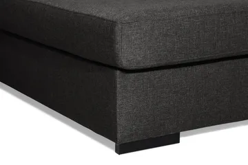 Ocean 4-seters Høyrevendt U-formet Sofa med Divan og Sjeselong i Stoff - Svart - Møbler - Sofaer - U-sofa