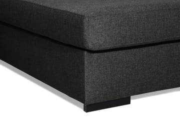 Ocean 5-seters Venstrevendt U-formet Large Sofa med Divan og Sjeselong i Stoff - Svart - Møbler - Sofaer - U-sofa