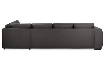 Optus 4-seters Høyrevendt U-formet Sofa med Divan og Sjeselong i Stoff - Mørk grå - Møbler - Sofaer - Sofaer med sjeselong - 4 seters sofa med divan