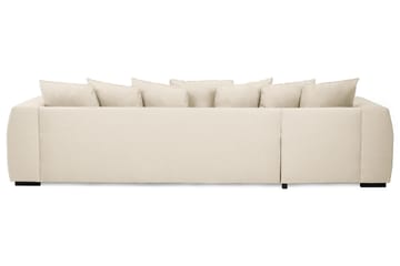 Optus 4-seters U-formet Sofa med Dobbeldivan i Stoff inkl. Pynteputer - Beige - Møbler - Sofaer - U-sofa
