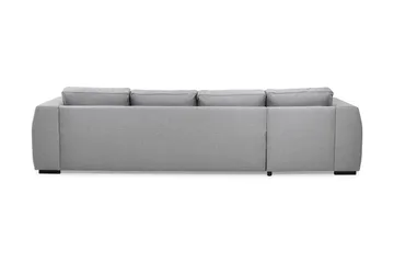 Optus 4-seters U-formet Sofa med Dobbeldivan i Stoff - Lys grå - Møbler - Sofaer - U-sofa