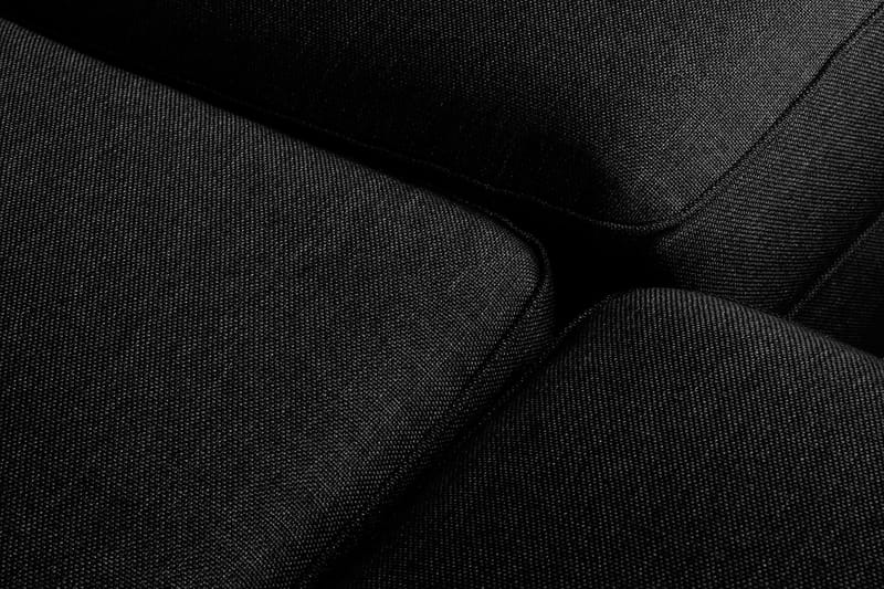 Optus 4-seters Venstrevendt U-formet Sofa med Divan og Sjeselong i Stoff - Svart - Møbler - Sofaer - Sofaer med sjeselong - 4 seters sofa med divan