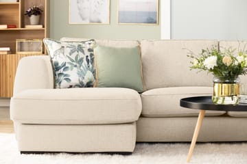 Optus 6-seters Høyrevendt U-formet Large Sofa med Divan og Sjeselong i Stoff - Beige - Møbler - Sofaer - U-sofa