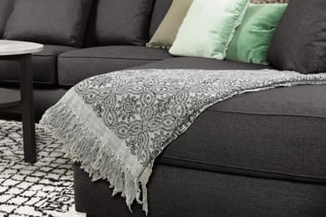 Optus 6-seters Høyrevendt U-formet Large Sofa med Divan og Sjeselong i Stoff inkl. Pynteputer - Mørk grå - Møbler - Sofaer - U-sofa