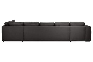 Optus 6-seters Høyrevendt U-formet Large Sofa med Divan og Sjeselong i Stoff - Mørk grå - Møbler - Sofaer - U-sofa