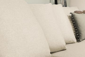 Optus 6-seters Venstrevendt U-formet Large Sofa med Divan og Sjeselong i Stoff inkl. Pynteputer - Beige - Møbler - Sofaer - U-sofa
