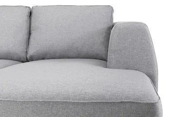 Optus 6-seters Venstrevendt U-formet Large Sofa med Divan og Sjeselong i Stoff - Lys grå - Møbler - Sofaer - U-sofa
