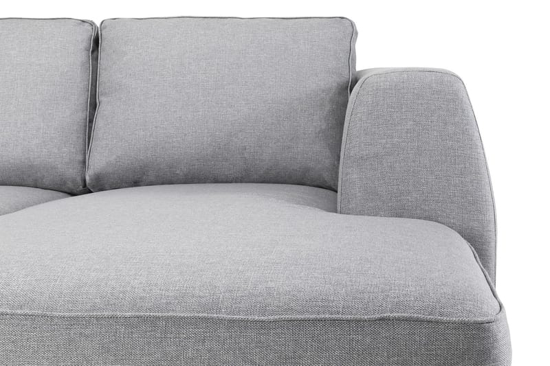 Optus 6-seters Venstrevendt U-formet Large Sofa med Divan og Sjeselong i Stoff - Lys grå - Møbler - Sofaer - U-sofa