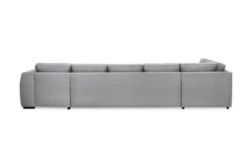 Optus 6-seters Venstrevendt U-formet Large Sofa med Divan og Sjeselong i Stoff - Lys grå - Møbler - Sofaer - U-sofa