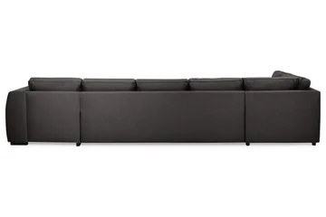 Optus 6-seters Venstrevendt U-formet Large Sofa med Divan og Sjeselong i Stoff - Mørk grå - Møbler - Sofaer - U-sofa
