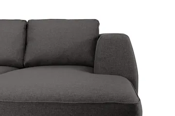 Optus 6-seters Venstrevendt U-formet Large Sofa med Divan og Sjeselong i Stoff - Mørk grå - Møbler - Sofaer - U-sofa