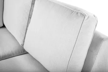 Optus Lyx 4-seters Høyrevendt U-formet Sofa med Divan og Sjeselong i Stoff - Grå - Møbler - Sofaer - U-sofa