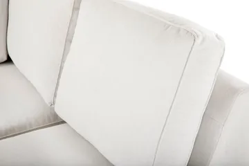 Optus Lyx 4-seters Høyrevendt U-formet Sofa med Divan og Sjeselong i Stoff - Lys grå - Møbler - Sofaer - U-sofa