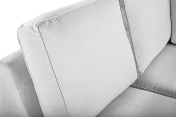 Optus Lyx 6-seters Venstrevendt U-formet Large Sofa med Divan og Sjeselong i Stoff - Grå - Møbler - Sofaer - U-sofa