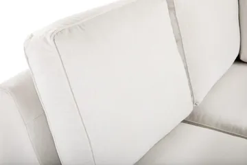 Optus Lyx 6-seters Venstrevendt U-formet Large Sofa med Divan og Sjeselong i Stoff - Lys grå - Møbler - Sofaer - U-sofa