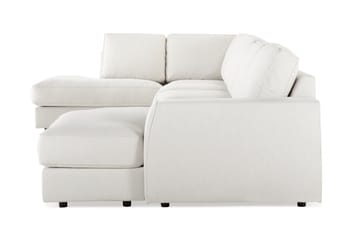 Optus Lyx 6-seters Venstrevendt U-formet Large Sofa med Divan og Sjeselong i Stoff - Lys grå - Møbler - Sofaer - U-sofa
