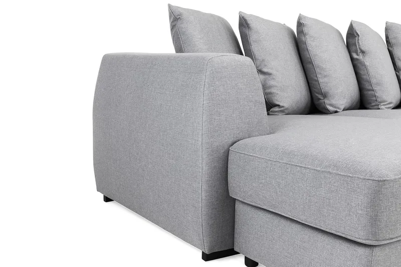Optus U-sofa Large med Divan Venstre inkl. Konvoluttputer - Lysegrå - Møbler - Sofaer - U-sofa