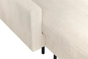 Peppe 4-seters Høyrevendt U-formet Sofa med Divan og Sjeselong i Manchester - Beige - Møbler - Sofaer - U-sofa