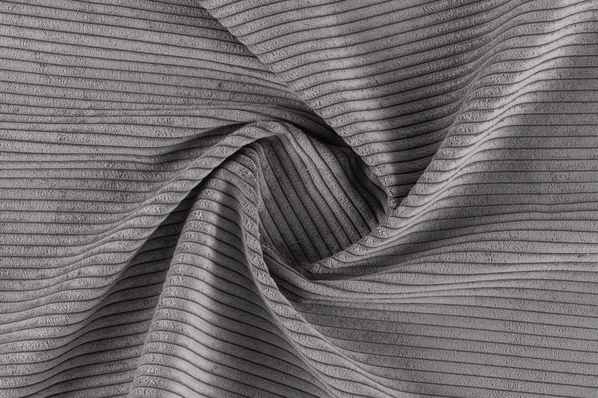 Peppe 4-seters Høyrevendt U-formet Sofa med Divan og Sjeselong i Manchester - Mørk grå - Møbler - Sofaer - U-sofa