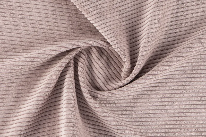 Peppe 4-seters Høyrevendt U-formet Sofa med Divan og Sjeselong i Manchester - Rosa - Møbler - Sofaer - U-sofa