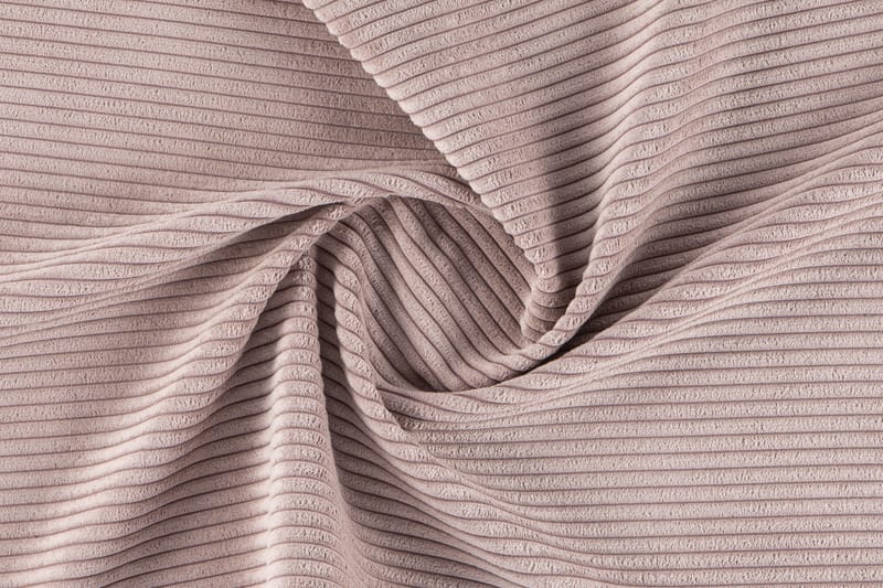 Peppe 4-seters Høyrevendt U-formet Sofa med Divan og Sjeselong i Manchester - Rosa - Møbler - Sofaer - U-sofa