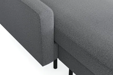 Peppe 4-seters Høyrevendt U-formet Sofa med Divan og Sjeselong i Stoff - Lys grå - Møbler - Sofaer - U-sofa