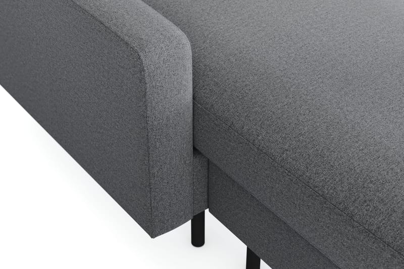 Peppe 4-seters Høyrevendt U-formet Sofa med Divan og Sjeselong i Stoff - Lys grå - Møbler - Sofaer - U-sofa