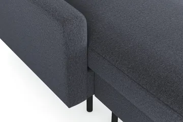 Peppe 4-seters Høyrevendt U-formet Sofa med Divan og Sjeselong i Stoff - Mørk grå - Møbler - Sofaer - U-sofa