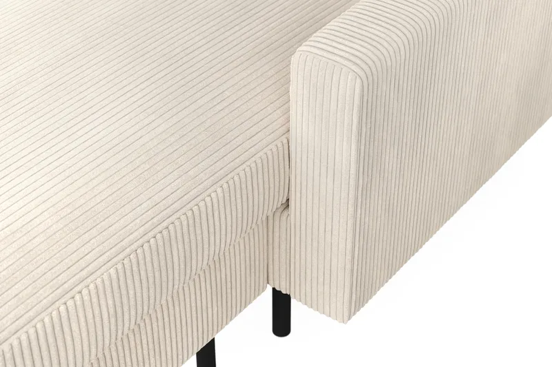 Peppe 4-seters Venstrevendt U-formet Sofa med Divan og Sjeselong i Manchester - Beige - Møbler - Sofaer - U-sofa