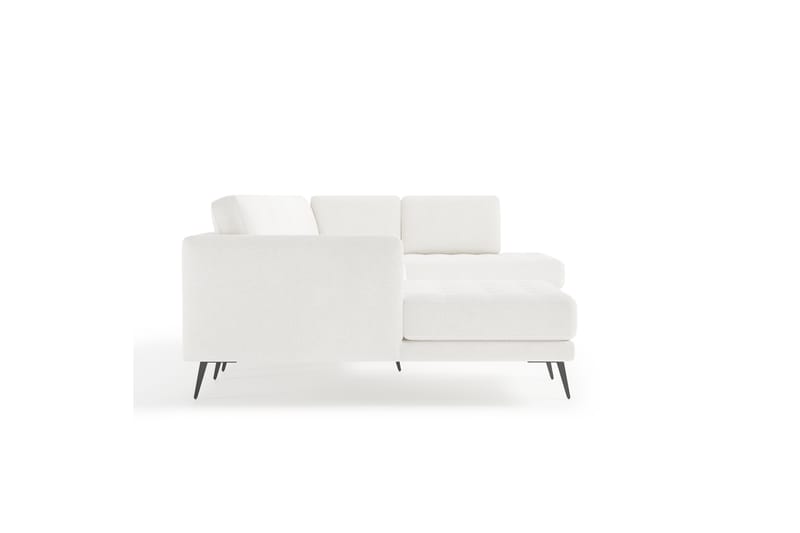 Sofa m. Divan och Sjeselong Samella 6-seters - Hvit - U-sofa