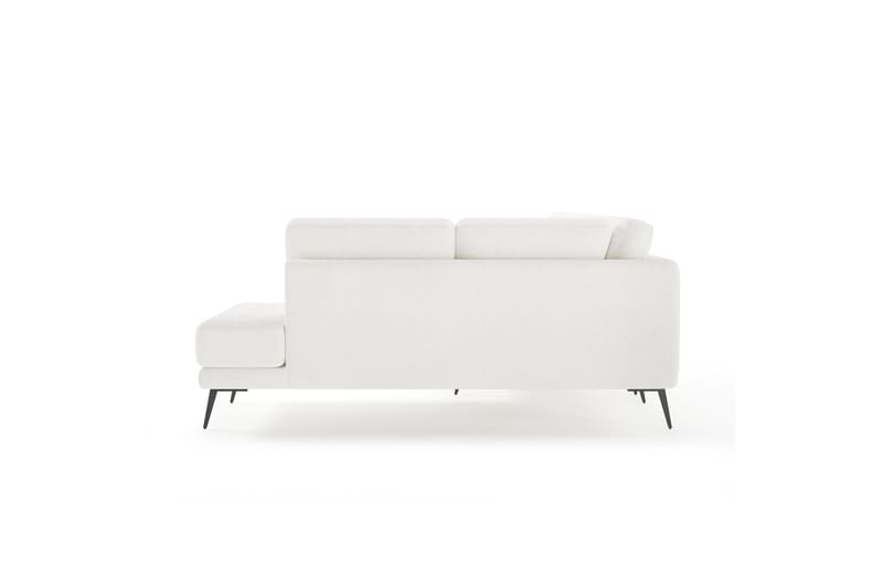 Sofa m. Divan och Sjeselong Samella 6-seters - Hvit - U-sofa