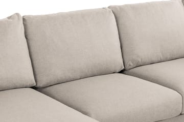 Trend 4-seters Høyrevendt U-formet Sofa med Divan og Sjeselong i Stoff - Beige - Møbler - Sofaer - U-sofa