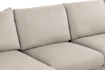 Trend 4-seters Høyrevendt U-formet Sofa med Divan og Sjeselong i Stoff - Beige - Møbler - Sofaer - U-sofa