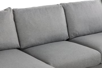 Trend 4-seters Høyrevendt U-formet Sofa med Divan og Sjeselong i Stoff - Grå - Møbler - Sofaer - U-sofa